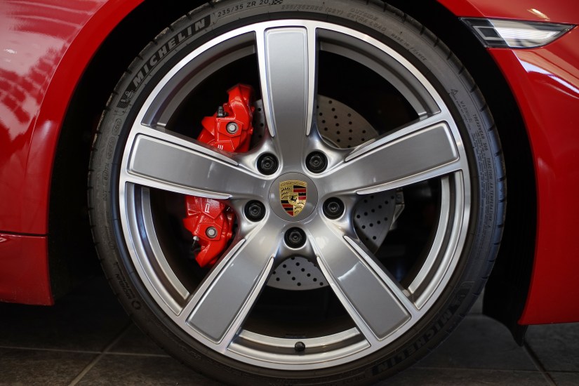 Porsche wheel close-up